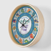 Horloge Maximalist Kitchen Tea Time Personnalisé N'IMPORTE (Angle)
