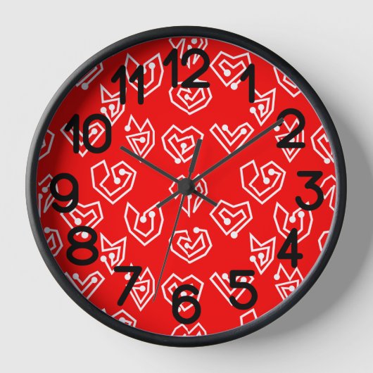 Horloge Mazes de la Saint Valentin blanche (Recto)