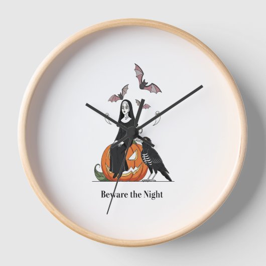 Horloge Méfiez-vous de la Nuit Éffrayante (Recto)