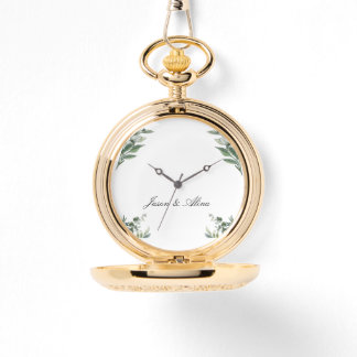 Horloge met gepersonaliseerd bladontwerp en eigen 