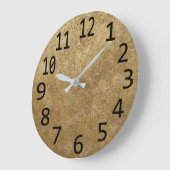 Horloge métallique Motif circulaire à lunettes d'o (Angle)