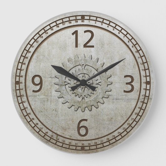 Horloge métallique Steampunk (Recto)