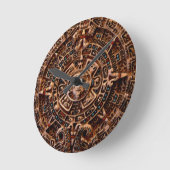 Horloge mexicaine aztèque d'histoire de calendrier (Angle)