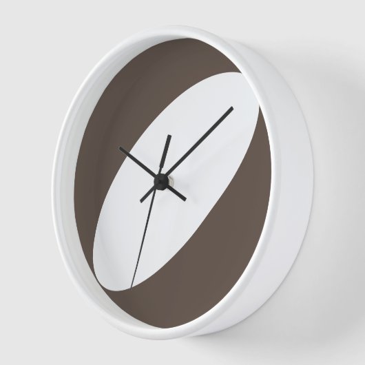 Horloge Mi-siècle Courbe moderne douce Arrière - plan Brow (Angle)