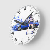 Horloge Miata bleue (Angle)