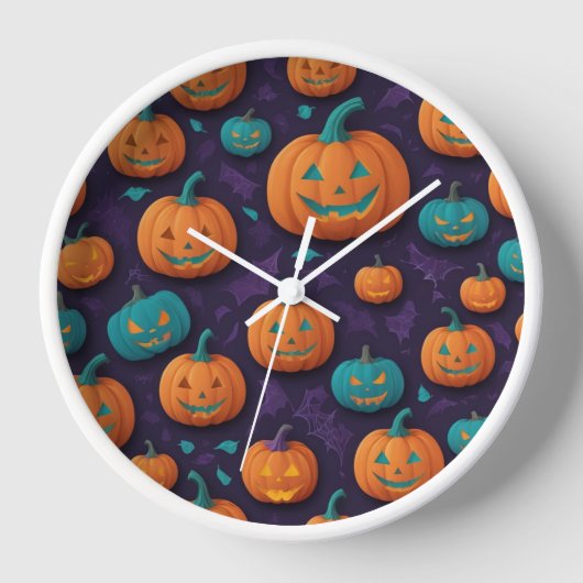 Horloge Midnight Pumpkin Wall Clock (Recto)