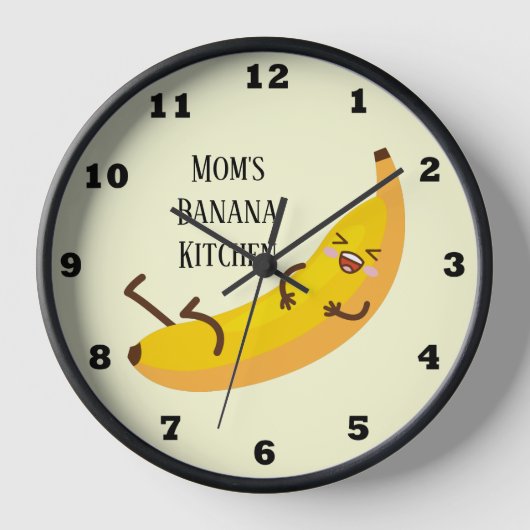 Horloge Mignonne ajouter nom banane cuisine (Recto)