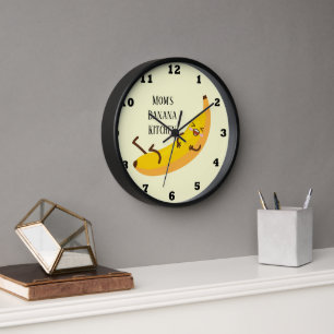 Horloge Mignonne ajouter nom banane cuisine