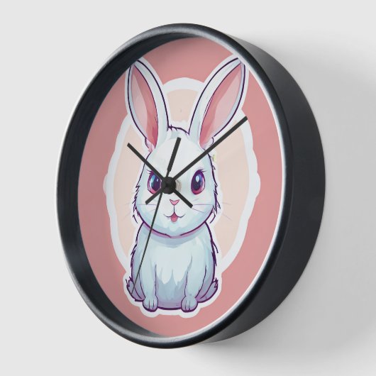 Horloge mignonne cadenas de lapin (Angle)