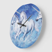 horloge mignonne des licornes (Angle)