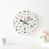 Horloge mignonne du lapin de Pâques du printemps (Maison)
