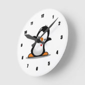 Horloge mignonne du mur de pingouin (Angle)