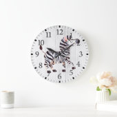 Horloge mignonne du mur Zebra (Maison)