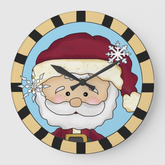 Horloge mignonne Père Noël (Recto)