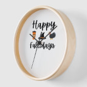 Horloge Mignonne saison d'automne Joyeux Fallidays Thanksg (Angle)