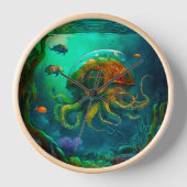 Horloge Miles Under the Sea Art Illustration Steampunk (Recto)