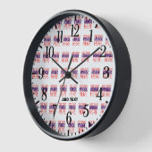 HORLOGE MODELE DE TEXTE D'IMAGE BLANC SIMPLE ÉDITABLE MODE (Angle)