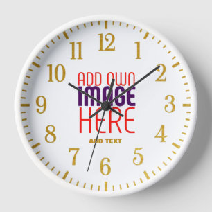 HORLOGE MODELE DE TEXTE D'IMAGE BLANC SIMPLE ÉDITABLE MODE