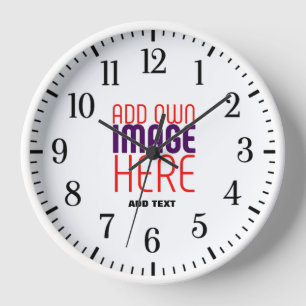 HORLOGE MODELE DE TEXTE D'IMAGE BLANC SIMPLE ÉDITABLE MODE
