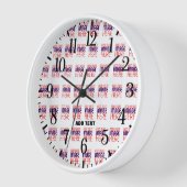 HORLOGE MODELE DE TEXTE D'IMAGE BLANC SIMPLE ÉDITABLE MODE (Angle)