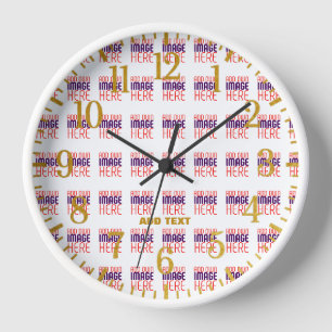 HORLOGE MODELE DE TEXTE D'IMAGE BLANCHE SIMPLE ÉDITABLE MO