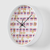 HORLOGE MODELE DE TEXTE D'IMAGE BLANCHE SIMPLE ÉDITABLE MO (Angle)