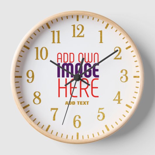 HORLOGE MODÈLE DE TEXTE D'IMAGE BLANCHE SIMPLE MODERNE (Recto)