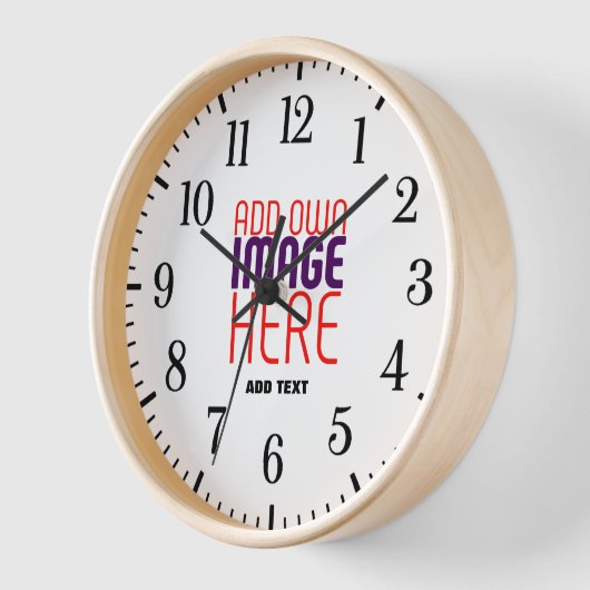 HORLOGE MODÈLE DE TEXTE D'IMAGE BLANCHE SIMPLE MODERNE (Angle)