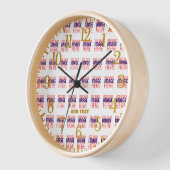 HORLOGE MODÈLE DE TEXTE D'IMAGE BLANCHE SIMPLE MODERNE (Angle)