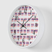 HORLOGE MODÈLE DE TEXTE D'IMAGE BLANCHE SIMPLE MODERNE (Angle)