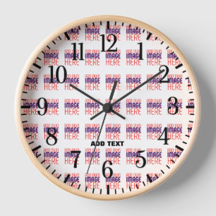 HORLOGE MODÈLE DE TEXTE D'IMAGE BLANCHE SIMPLE MODERNE