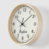 Horloge Modern Minimalist Custom Wall Clock (Angle)