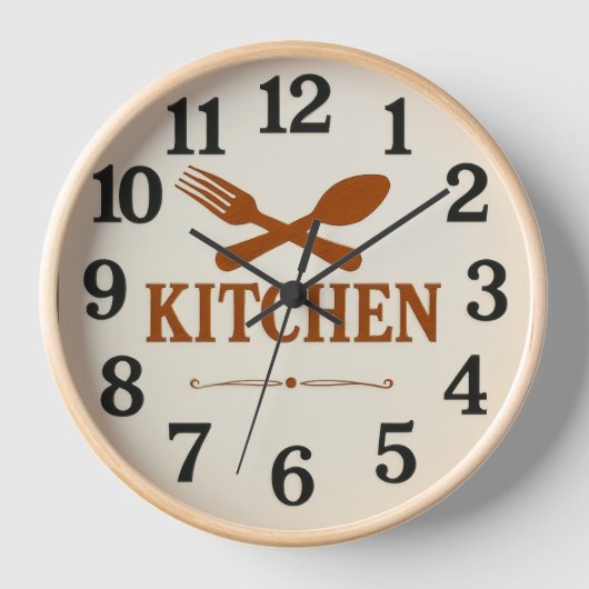 Horloge  Modern Minimalist Kitchen Wall Clock –  (Recto)