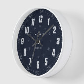 Horloge Modern Minimalist Wall Clock – Aurora Drift (Angle)
