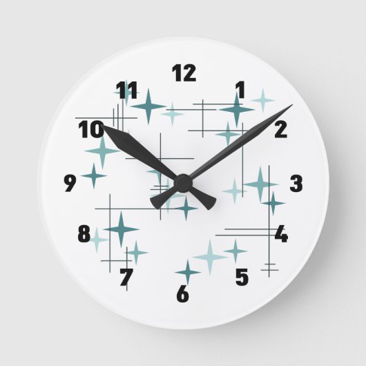 Horloge moderne 2 d'étoiles de la moitié du siècle (Recto)