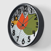 Horloge Moderne abstrait du milieu du siècle (Angle)