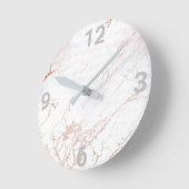 HORLOGE MODERNE DU MUR Marbre blanc (Angle)