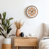 Horloge Moderne Florale Du Milieu Du Siècle