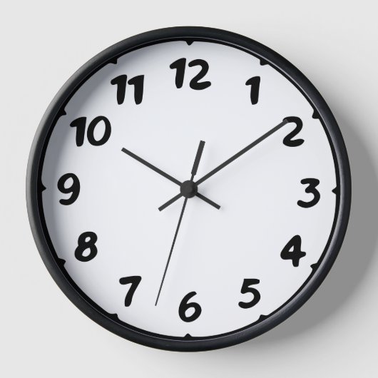 Horloge 🕰️ moderne Gras manuscrit numérique cadenas (Recto)