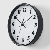 Horloge 🕰️ moderne Gras manuscrit numérique cadenas (Angle)