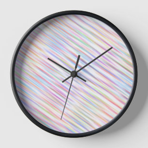 Horloge Moderne Simple trait arc-en-ciel Motif