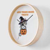 Horloge Moins De Trucs Plus De Traitements Cadeaux Hallowe (Angle)