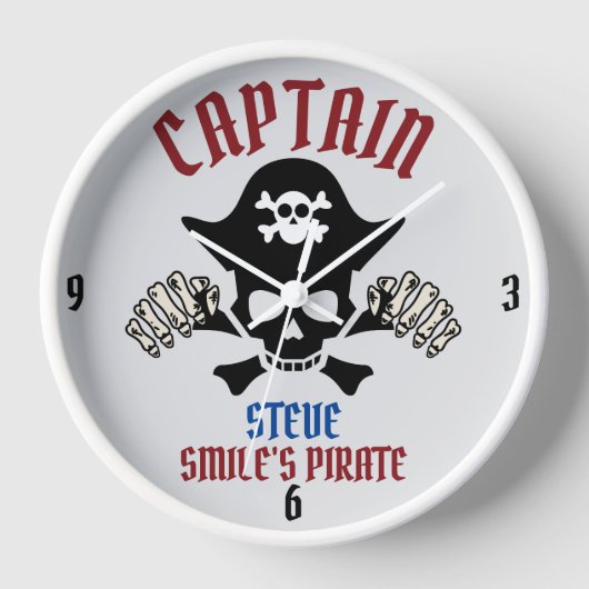 Horloge Mon capitaine | International Talk Like a Pirate d (Recto)