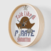 Horloge Mon trésor | International Talk Like a Pirate day (Angle)