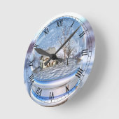 Horloge mondiale de snowflacon (Angle)