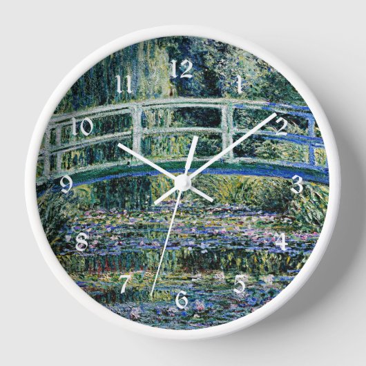 Horloge Monet - Nappes à eau et pont japonais (Recto)