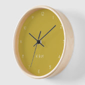 Horloge Mongram Mustard | Initiés modernes Stylish Yellow (Angle)