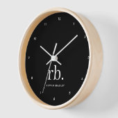 Horloge Monogram Classic Elegant Minimum Black and White (Angle)