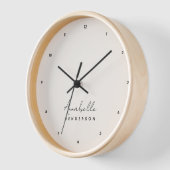 Horloge Monogram neutre | Minimalist stylish (Angle)