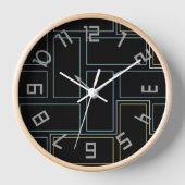 Horloge Monogramme Numéros rustiques (Recto)